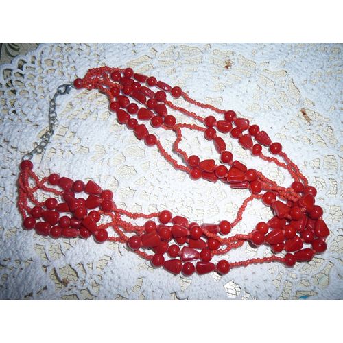 Collier Artisanal Corail