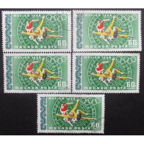 Hongrie Poste Aérienne N°302 X 5 Oblitéré