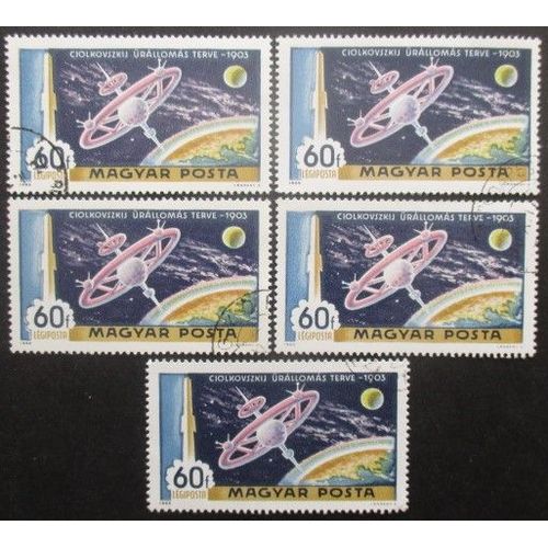 Hongrie Poste Aérienne N°310 X 5 Oblitéré