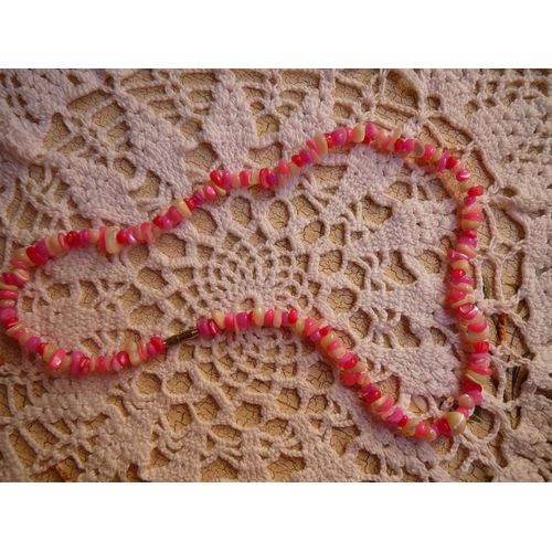 Collier Artisanal - Rose