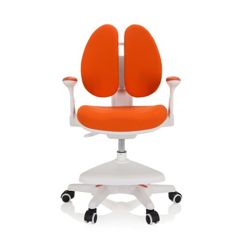 Chaise De Bureau Pour Enfant Kid Wing Tissu Orange Hjh Office