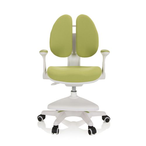 Chaise De Bureau Pour Enfant Kid Wing Tissu Vert Hjh Office