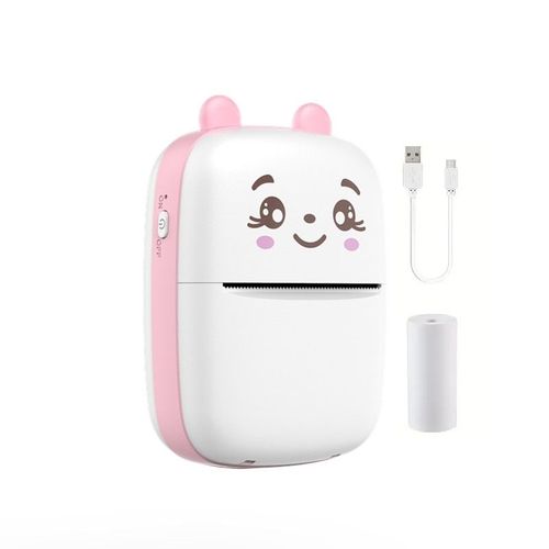 Mini imprimante thermique Bluetooth sans fil pour journal, notes, mémos, photos Multicolore