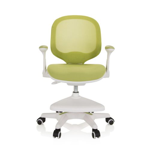 Chaise De Bureau Pour Enfant Kid Ergo Tissu/Tissu Maille Vert Hjh Office