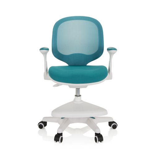 Chaise De Bureau Pour Enfant Kid Ergo Tissu/Tissu Maille Bleu Hjh Office