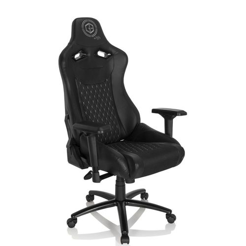 Chaise De Gaming / Chaise De Bureau Gamebreaker Sx 04 Tissu / Similicuir Noir Hjh Office
