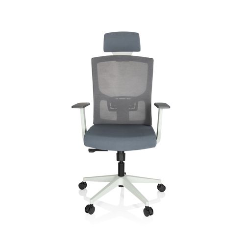 Chaise De Bureau / Siege Pivotant Captivo Base W Tissu / Tissu Maille Gris Hjh Office