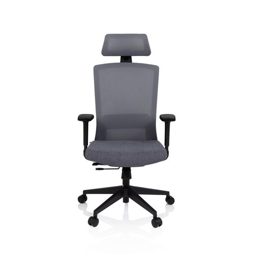 Chaise De Bureau / Chaise Pivotante Captivo Tissu Maille Gris Hjh Office