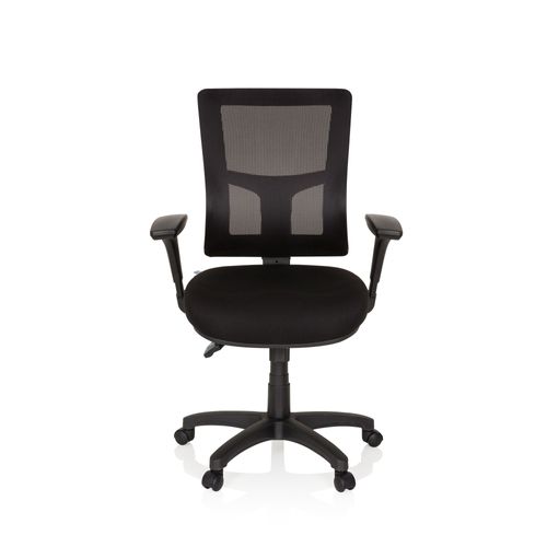 Chaise Bureau / Siège Pivotant Impact Pro Tissu Noir Hjh Office