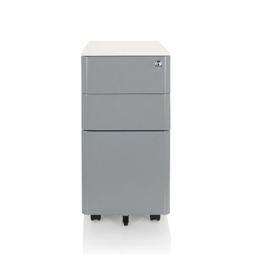 Conteneur Roulant Color I Acier Blanc / Gris Hjh Office