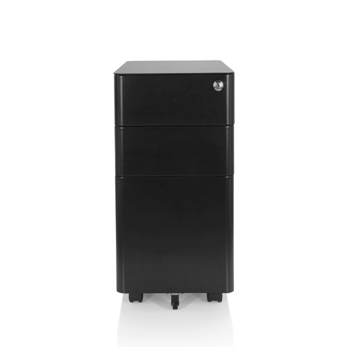 Conteneur Roulant Color I Acier Noir Hjh Office
