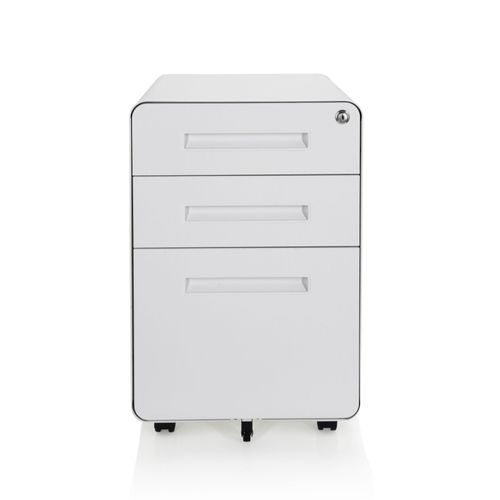 Conteneur Roulant Color Plus I Acier Blanc Hjh Office