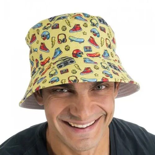 Chapeau Bob Années 90 Jaune Adulte