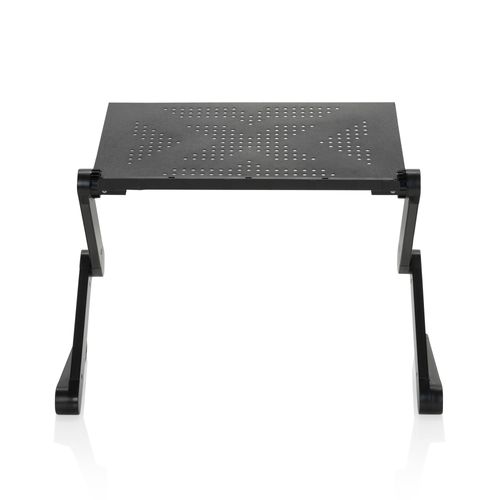 Fixation De Bureau Assis-Debout Vm-Sa Ii Pliable Aluminium Noir Hjh Office