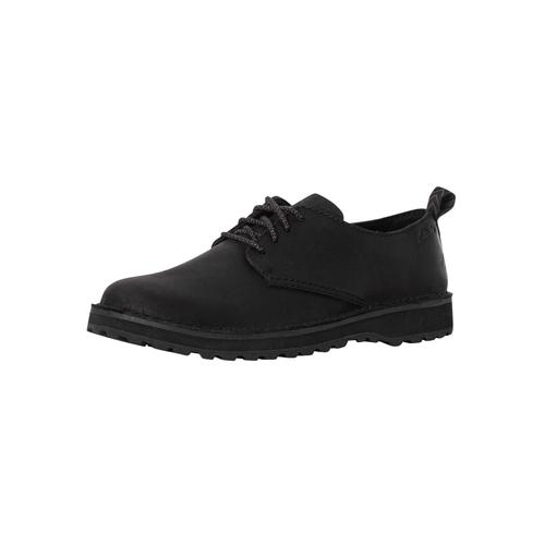 Clarks Chaussures En Cuir Lacets Solsbury Noir