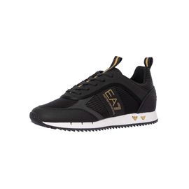 Ea7 Baskets Emblèmes Métalliques Noir