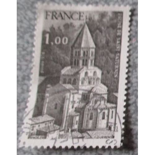 Timbre France 1.00 F - Eglise De Saint Saturnin - Série Tourisme - Date De Sortie 12/06/1978 - Oblitéré