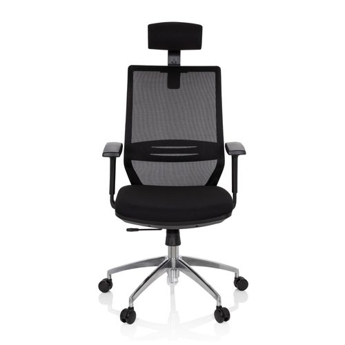 Chaise De Bureau / Chaise Pivotante Profondo Pro Tissu Maille / Tissu Noir Hjh Office