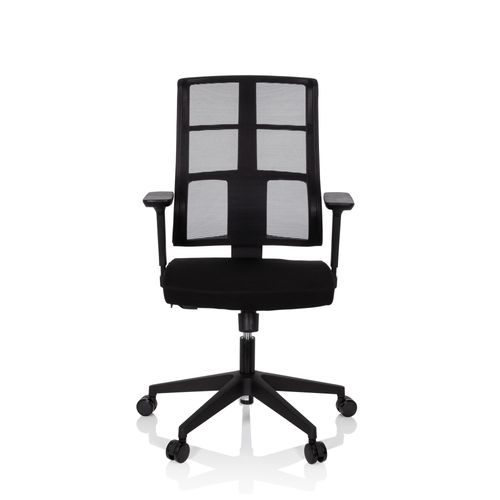 Chaise De Bureau / Chaise Pivotante Spinio Maille / Tissu Noir Hjh Office