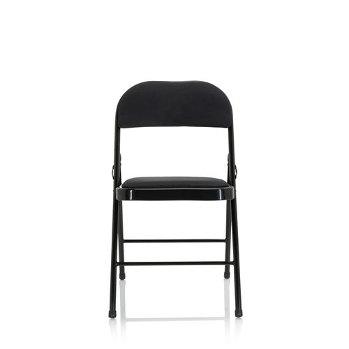 Chaise Visiteur / Chaise De Conférence / Pliante Tudela Ii Tissu Noir Hjh Office