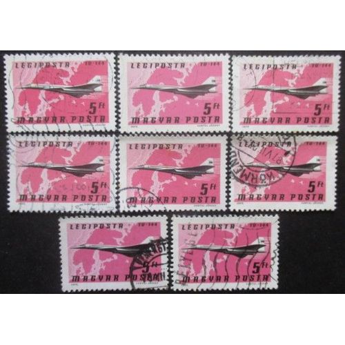 Hongrie Poste Aérienne N°397 X 8 Oblitéré