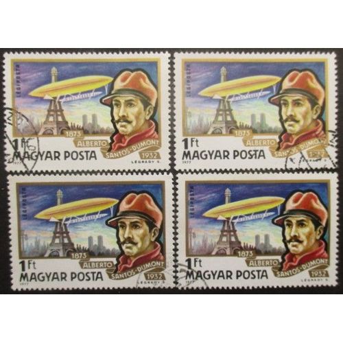 Hongrie Poste Aérienne N°402 X 4 Oblitéré
