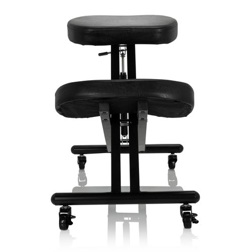 Tabouret De Genou Orthoni Avec Vérin À Gaz Similicuir Noir Hjh Office