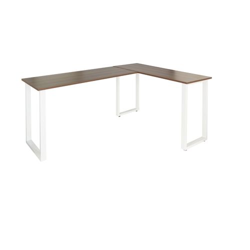 Bureau Workspace Basic I 165 X 120 Cm Noyer/Blanc Hjh Office