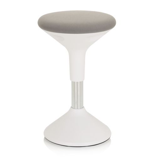 Tabouret / Aide À La Position Debout Balance Sit Ii W Tissu Blanc / Gris Hjh Office