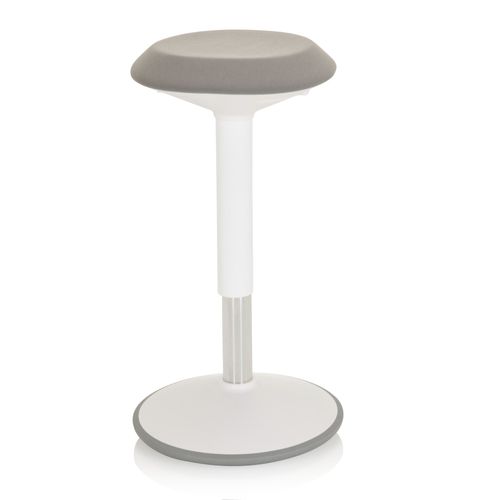 Tabouret / Aide À La Position Debout Balance Sit Iii W Tissu Blanc / Gris Hjh Office