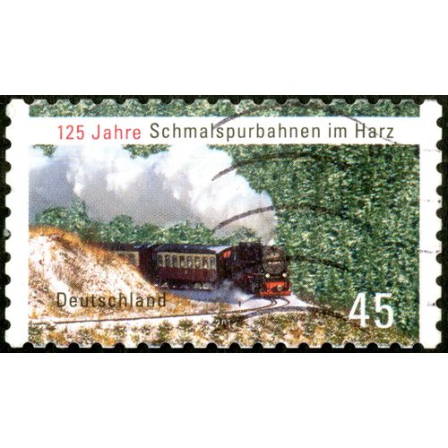 Timbre Oblitéré Deutschland, 125 Jahre Schmalspurbahnen Im Harz, 2012, 45