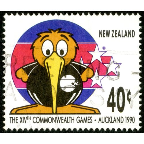 Timbre Oblitéré New Zealand, The Xivth Commonwealth Games, Auckland 1990, 40c
