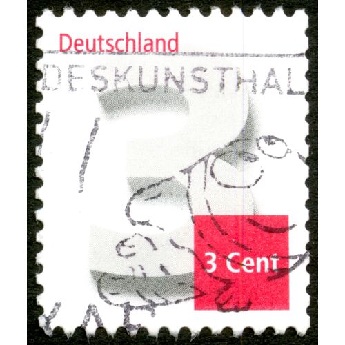Timbre Oblitéré Deutschland 3 Cent