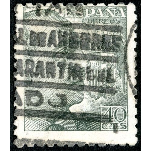 Timbre Oblitéré Espana, Correos, 40 Cts