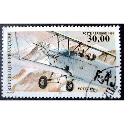 1998. Pa 62. Poste Aérienne: Biplan Potez 25.