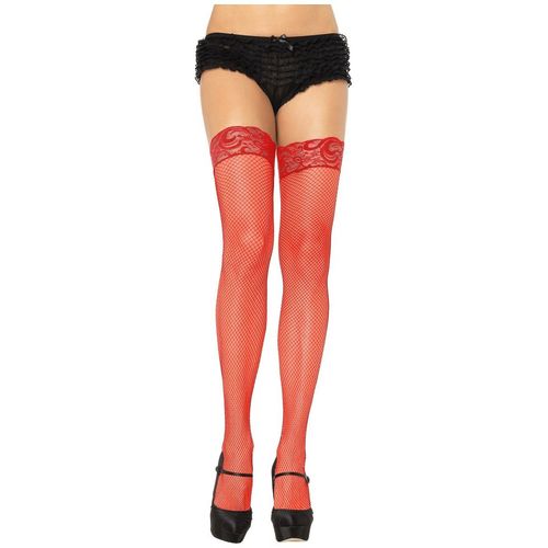 Bas Résille Autofixant Jarretière Noir - Leg Avenue