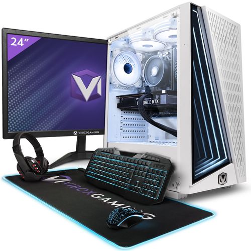 Vibox V-276 PC Gamer - 24"" Écran Pack - AMD Ryzen 5 4500 Processeur 4.1GHz - Nvidia RTX 3060 OC 12Go - 16Go RAM - 480Go SSD - Windows 11 - WiFi