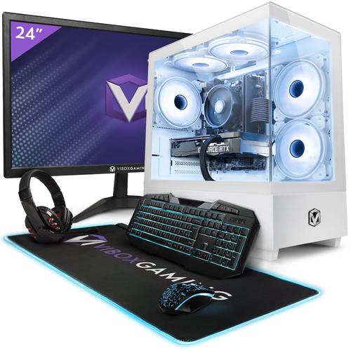 Vibox V-156 PC Gamer - 24"" Écran Pack - AMD Ryzen 5 4500 Processeur 4.1GHz - Nvidia GTX 1650 4Go - 16Go RAM - 1To SSD - Windows 11 - WiFi