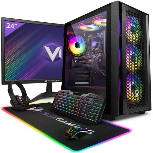 Vibox III-178 PC Gamer - 24"" Écran Pack - 8 Core Intel i7 11700 Processeur 4.8GHz - Nvidia RTX 4070 Super 12Go - 32Go RAM - 1To NVMe M.2 SSD - 600W PSU - Windows 11 - WiFi