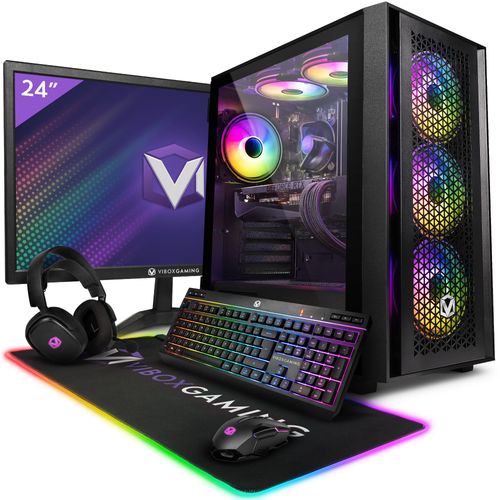 Vibox IV-112 PC Gamer - 24"" Écran Pack - 8 Core Intel i9 11900 Processeur - Nvidia RTX 4080 Super 16Go - 16Go RAM - 1TB NVMe SSD - 850W PSU - Windows 11 - WiFi