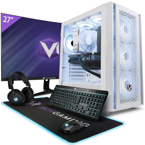 Vibox X-52 PC Gamer - 27"" Écran Pack - Intel i9 14900KF Processeur 5.8GHz - Nvidia RTX 3060 OC 12Go - 32Go RAM - 1To NVMe M.2 SSD - 700W PSU - Windows 11 - WiFi