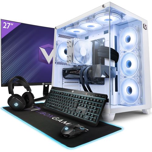 Vibox X-6 PC Gamer - 27"" 100Hz Écran Pack - Intel i9 14900KF Processeur 5.8GHz - Nvidia RTX 4070 12Go - 32Go RAM - 1To NVMe M.2 SSD - 700W PSU - Windows 11 - WiFi