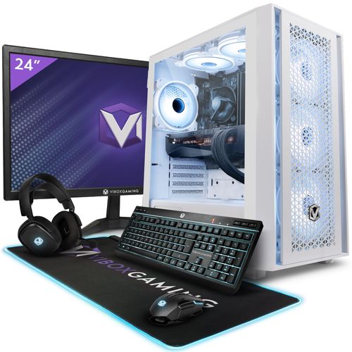 Vibox IV-134 PC Gamer - 24"" Écran Pack - 8 Core Intel i9 11900 Processeur - Nvidia RTX 4070 Super 12Go - 16Go RAM - 1TB NVMe SSD - 600W PSU - Windows 11 - WiFi