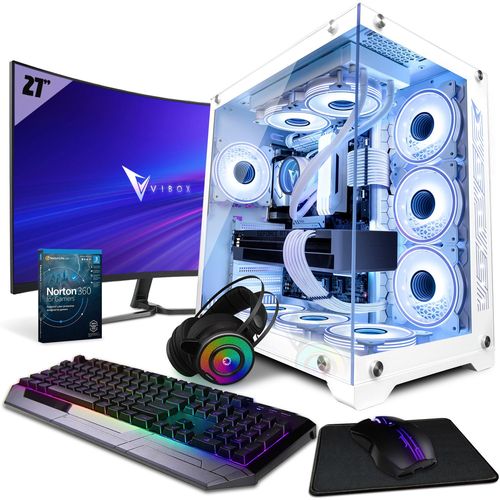 Vibox X-214 SG PC Gamer - 27"" 100Hz Écran Pack - Intel i9 14900KF Processeur 5.8GHz - Nvidia RTX 4060 Ti OC 8Go - 32Go RAM - 1To NVMe M.2 SSD - 850W PSU - Windows 11 - WiFi