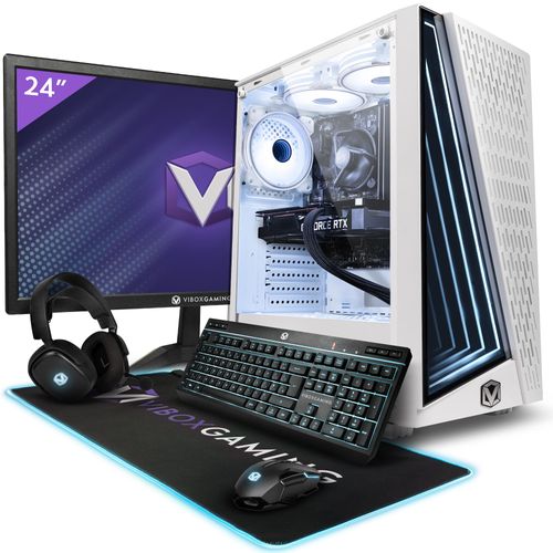 Vibox II-92 PC Gamer - 24"" Écran Pack - Six Core Intel i5 11400F Processeur 4.4GHz - Nvidia RTX 4060 Ti OC 8Go - 16Go RAM - 1To NVMe M.2 SSD - 600W PSU - Windows 11 - WiFi