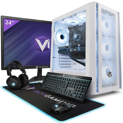 Vibox III-174 PC Gamer - 24"" Écran Pack - 8 Core Intel i7 11700 Processeur 4.8GHz - Nvidia RTX 4060 8Go - 16Go RAM - 1To NVMe M.2 SSD - Windows 11 - WiFi