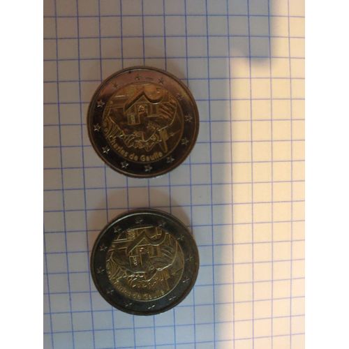 Pièce 2euros Charles De Gaulle 2020
