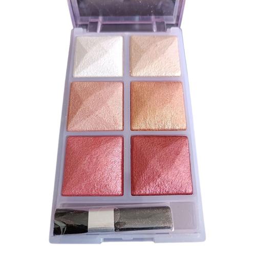 Promotion ! Palette De Maquillage 'pretty' Yeux Et Visage (6 Couleurs) - 125x70 Mm Rose