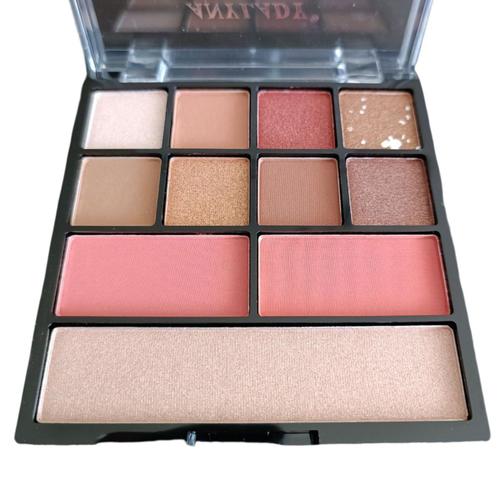 Promotion ! Palette De Maquillage 'ultra Nude' Yeux Et Visage (11 Couleurs) - 9x9 Cm Rose