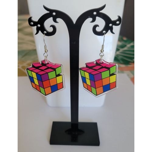 Boucles D'oreilles Rubik's Cube !